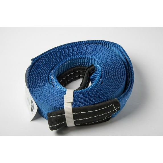Tow Strap 2" Blue 14000lbs 6.5T 20ft winch sling recovery 2x20 Mud Snow SUV UTV