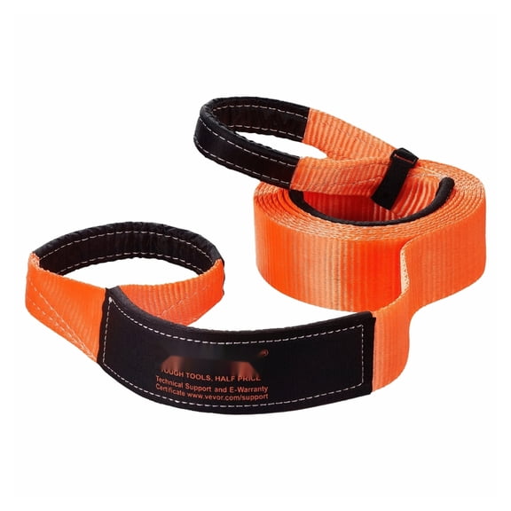 Tow Strap 36000 lbs, 20ft Recovery Rope with D-Rings, Heavy Duty Towing Strap for Trucks, Off Road, 4x4 - Emergency Vehicle Rescue Kit
