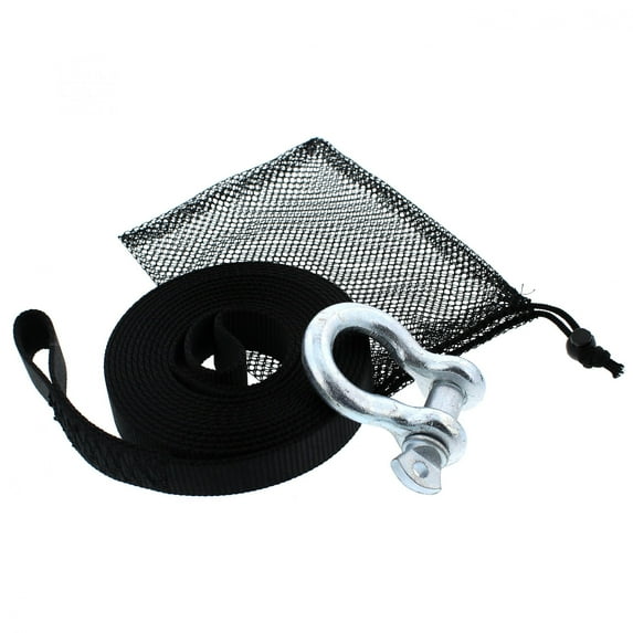 Tow Strap Package for Polaris Hawkeye Heavy Duty Black 5000 LBS Tensile Strength