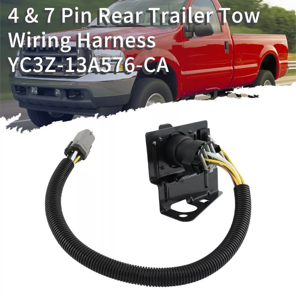 Tow Trailer Wiring Harness Plug YC3Z13A576CA For Ford F250 F350 Super