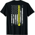 thumbnail image 1 of Tow Truck Driver thin yellow line USA flag gift Towing Dad T-Shirt, 1 of 4