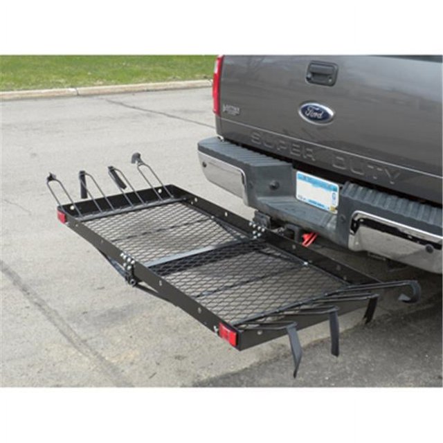 Tow Tuff 14922 2 in 1 Steel Cargo Carrier with 4-Bike Rack - 500 lbs ...