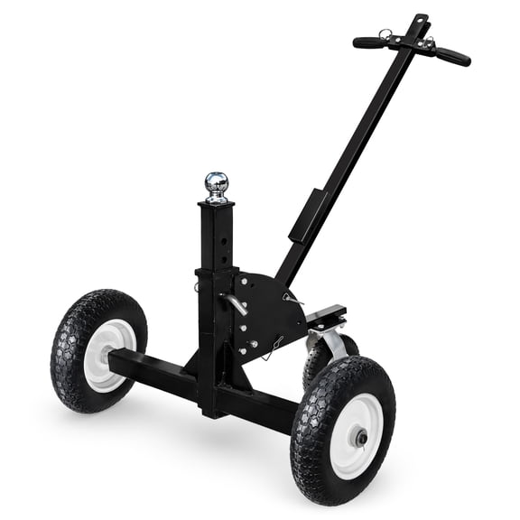 Tow Tuff Adjustable Steel 1000 Pound Heavy Duty Trailer Dolly, Black