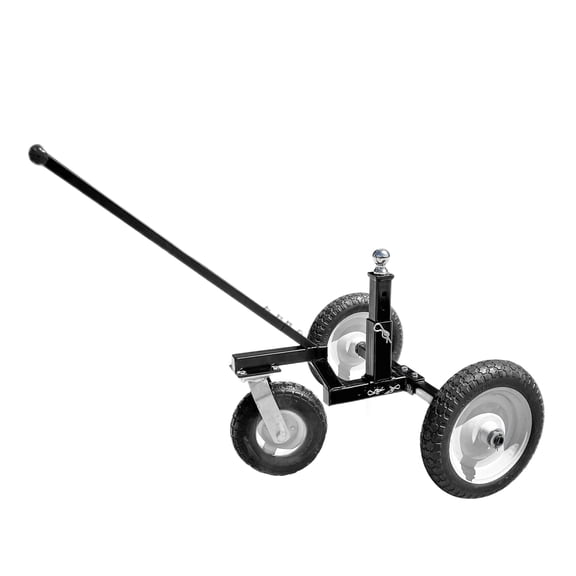 Tow Tuff Adjustable Height Steel Trailer Dolly, 1000 lb Max Capacity, Black