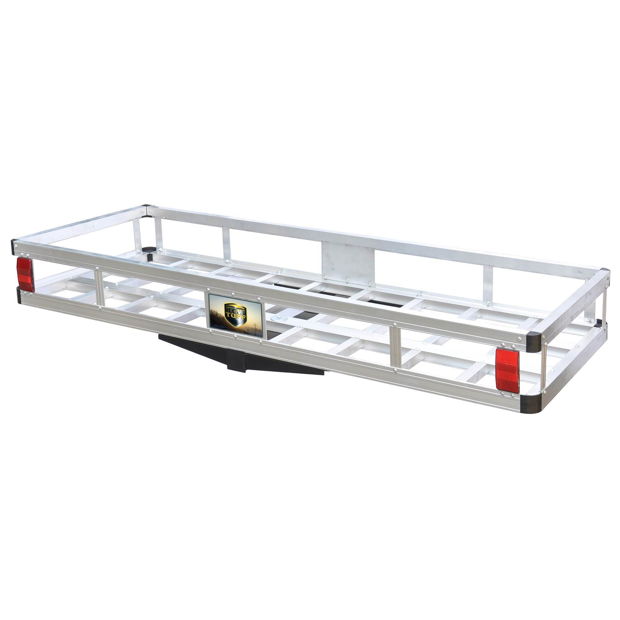 Tow Tuff TTF-2260A Hitch Car Mount, 60in 500lb Aluminum Cargo Carrier for SUV, Camping Gear & Luggage