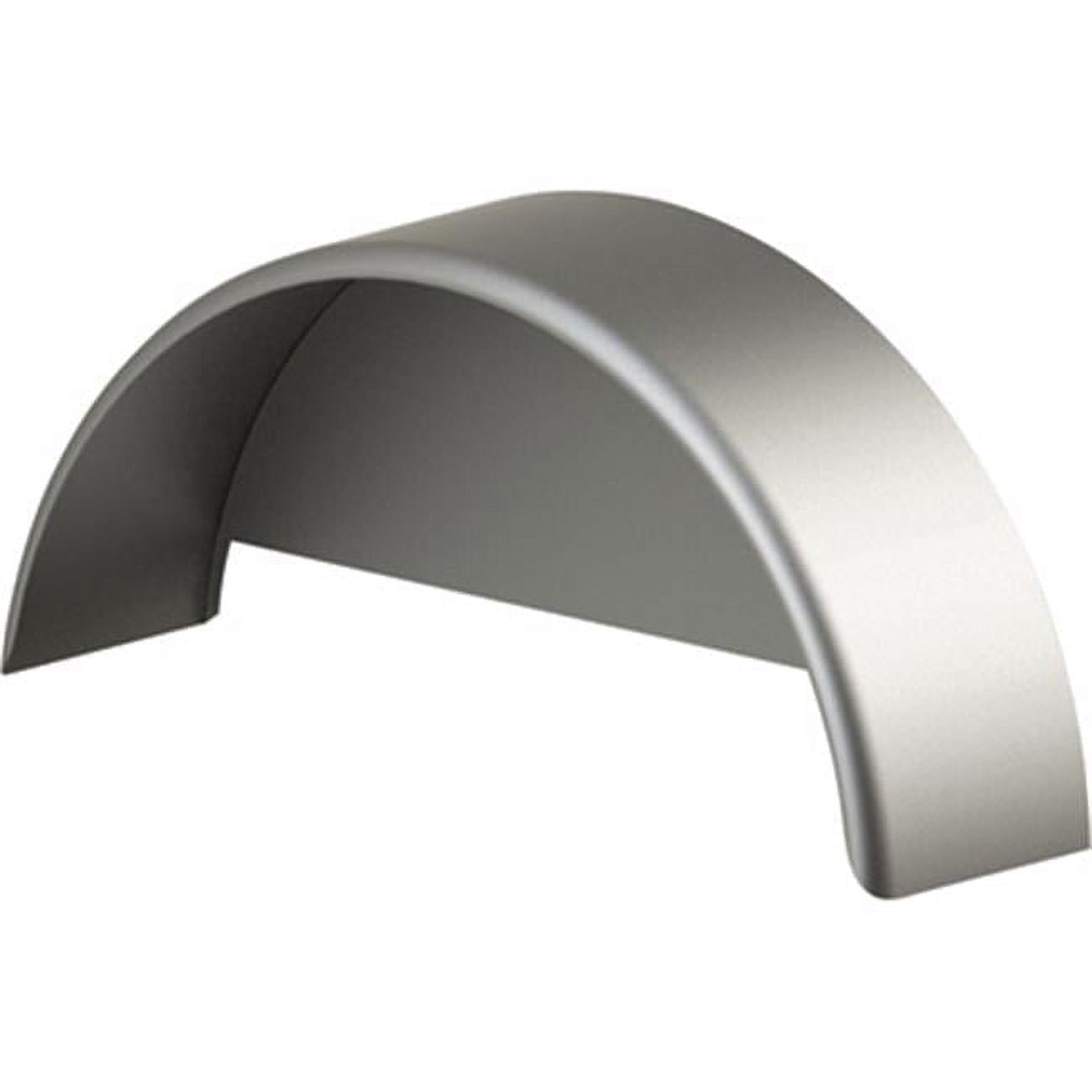 Tow Zone Single Round Steel Trailer Fender w/Skirt, Fits 13in.-15in. Tires, 32in. x 9in. x 15in., Model# 44916