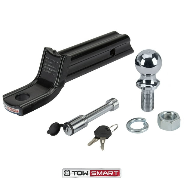 TowSmart Ball Hitch Towing Starter Kit, Class III, 2in Ball, Locking
