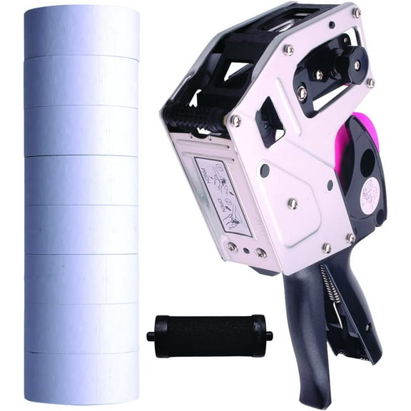 Towa GSBB18 Price Marking & Dating Label Gun - 8 Large Digits for Easy Data Identification. Includes 8,000 Labels & Free Ink Roller