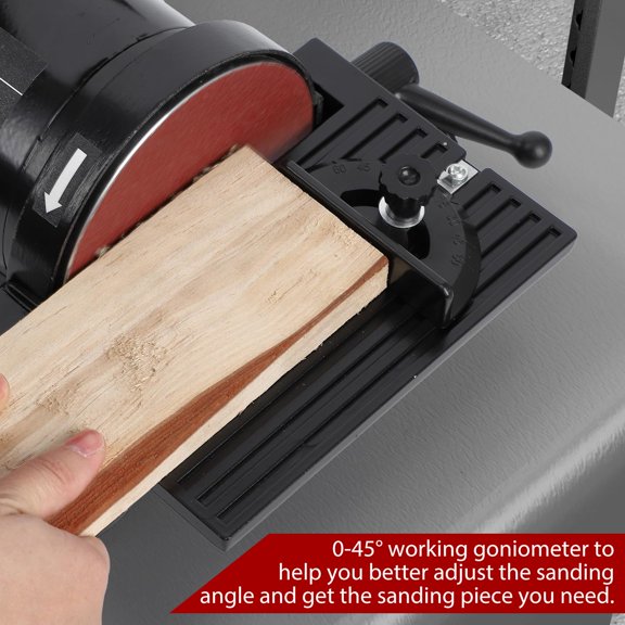Towallmark 1"x30" Benchtop Belt and Disc Sander  Powerful Combination Sander with 5" Disc, Wrench Storage, Easy Belt Change, Includes (8x80 Grit, 4x100 Grit) for Woodworking