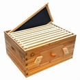 thumbnail image 1 of Towallmark 10 Frame Deep Brood Box,&nbsp;Langstroth Beehive With Acrylic Windows & Beeswax Coating, Includes Frames & Wax Foundations, Beekeeping Supplies, 1 of 8
