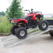 Towallmark 1000 lbs Steel Truck Loading Ramps – Durable 72" x 9" Ramps for ATV & Lawn Mower Loading