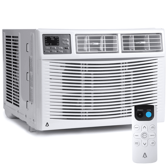 Towallmark 10000 BTU Window Air Conditioner with WiFi, Energy Saving Window AC Unit with Remote, Timer Function & Easy Install Kit, for Rooms up to 450 Square Feet, 115V/60Hz, White