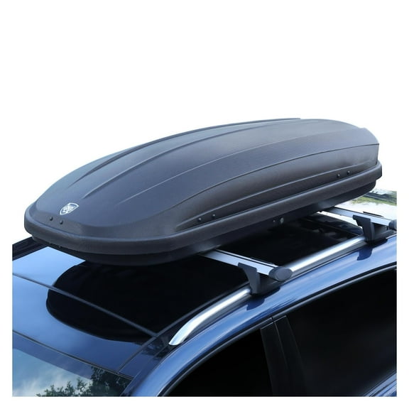 Towallmark 12 Cubic Feet Waterproof Rooftop Luggage Carrier, Dual Opening, 165 lbs Capacity, Black