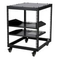 thumbnail image 1 of Towallmark 12U Open Frame Server Rack, 23''-40'' Adjustable Depth, Wall Mount & Free Standing Network Rack with 4 Lockable Casters & 2pcs 1U Server Rack Shelf, Holds All Your IT/AV Equipment Rack, 1 of 6