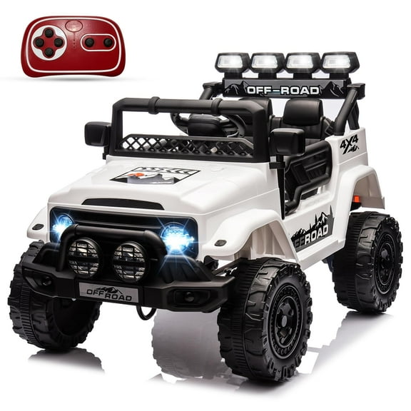 Tropow 12V Ride On Car for Kids Age 3,Battery Powered Electric Ride On Vehicle with Parent Remote Control,Kids Christmas Gifts