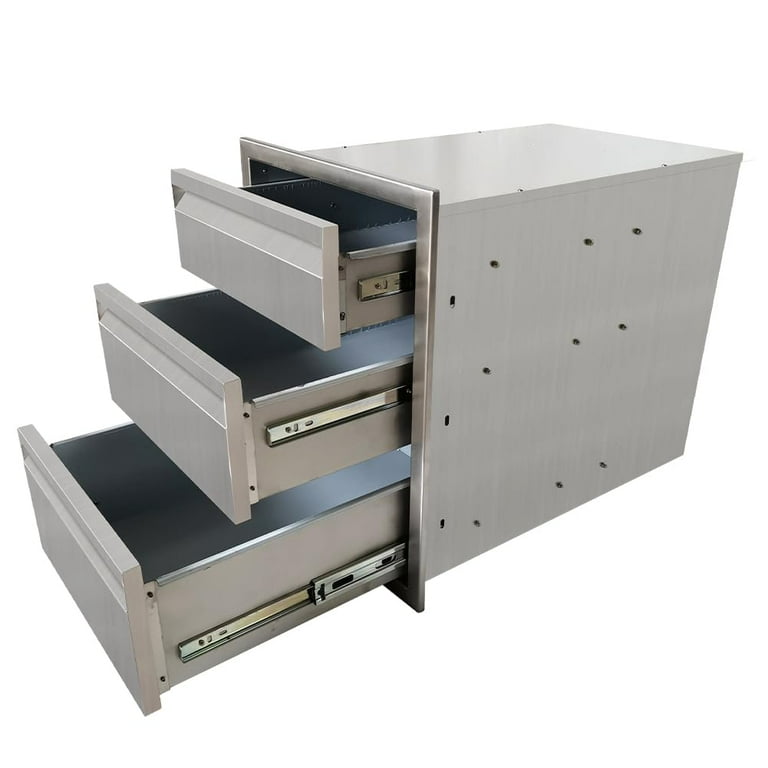 Outdoor kitchen stainless steel drawers online