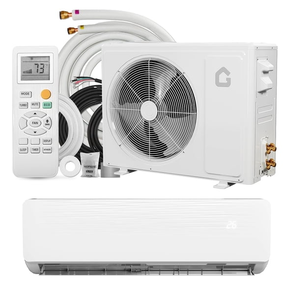 Towallmark 18,000 BTU Mini Split Air Conditioner & Heater, 19 SEER2 Inverter Heat Pump System, Ductless Wall Mount AC Unit Cools up to 1,250 Sq. Ft, 230V, Pre-Charged with Installation Kit