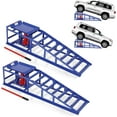 thumbnail image 1 of Towallmark 2-Pack Hydraulic Car Ramps, Heavy-Duty Vehicle Steel Ramps with 5T / 11000lbs Jack Load Capacity, Portable Design for Effortless Oil Changes and Car Lifts/Low Cars(Blue), 1 of 8