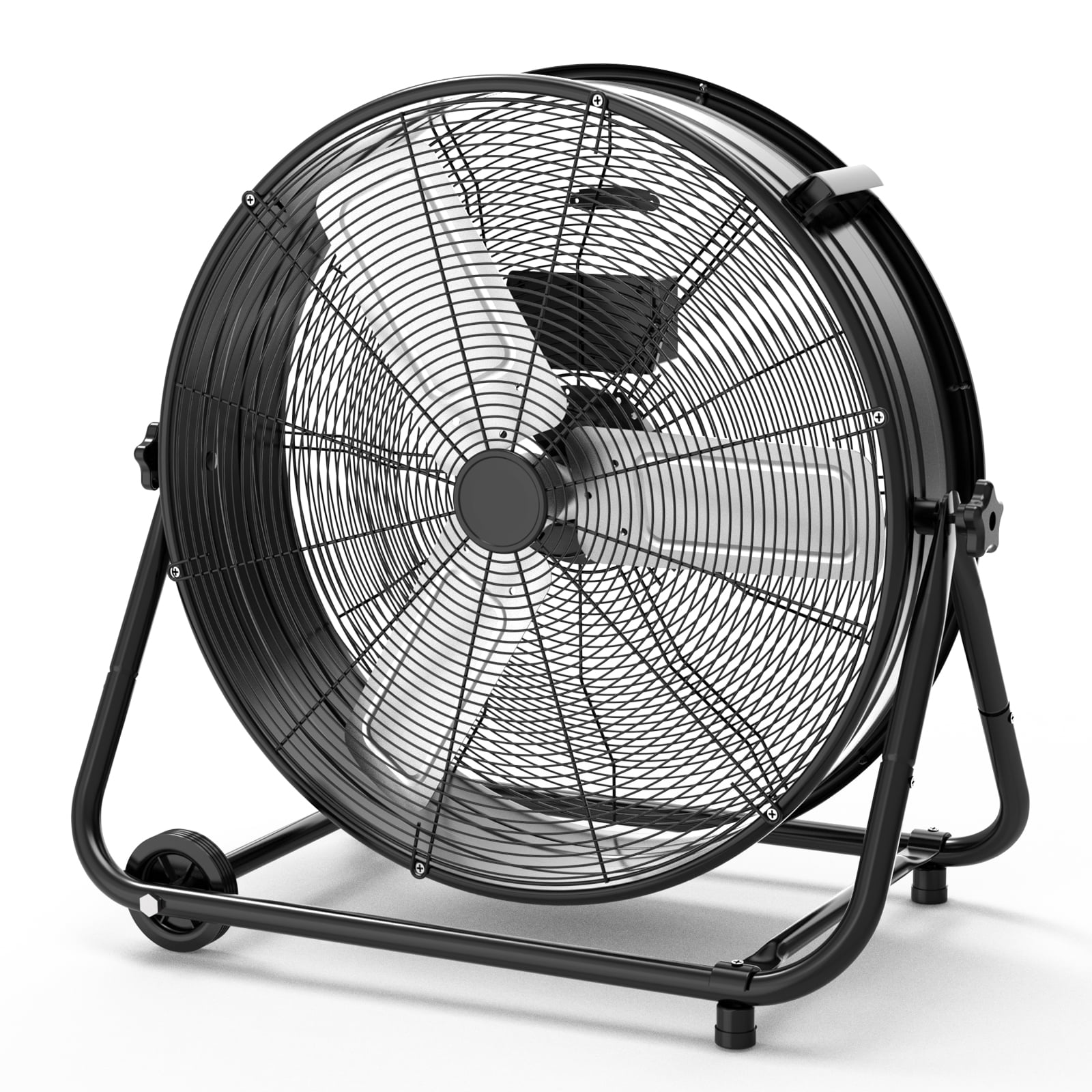 Towallmark 24-Inch Industrial Drum Fan – High-Velocity 8800 CFM Floor ...