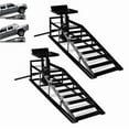 thumbnail image 1 of Towallmark 2PCS 5 Ton Car Ramps, Vehicle Ramps, Car Lift Ramp, 11060LBS Capacity Heavy Duty with 9.3 to 14 Inch Adjustable Height for Oil Changes Home Garage Use, Black, 1 of 6