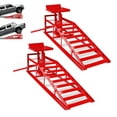 thumbnail image 1 of Towallmark 2PCS 5 Ton Car Ramps, Vehicle Ramps, Car Lift Ramp, 11060LBS Capacity Heavy Duty with 9.3 to 14 Inch Adjustable Height for Oil Changes Home Garage Use, Red, 1 of 6