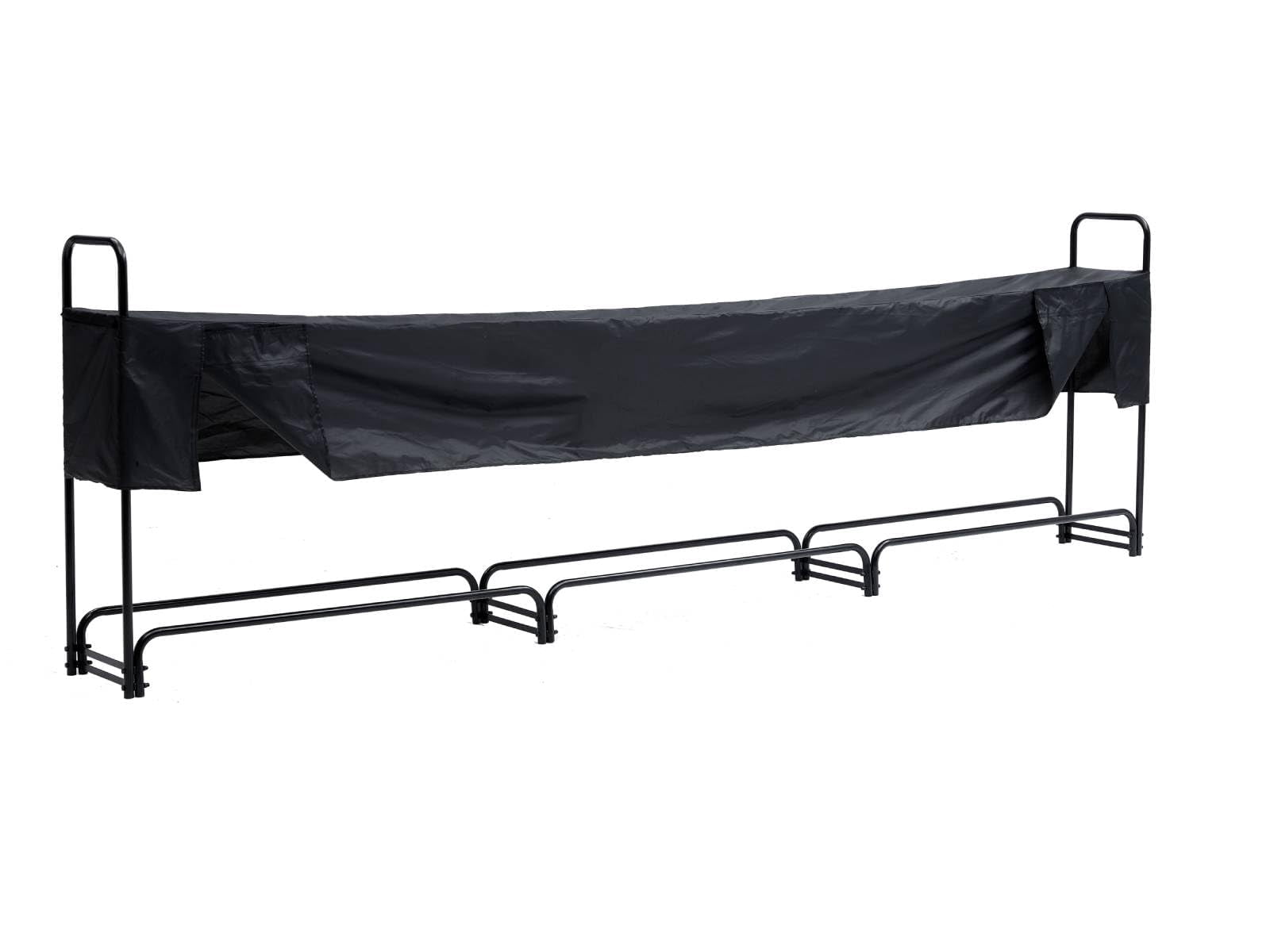 Covered Weatherproof Racks Towallmark 3/4 Cord Outdoor Firewood Rack with Cover, 12.5FT of ...