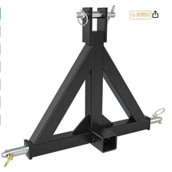 Towallmark 3 Point Hitch 2” Receiver Quick Hitch Compatible, Tractor Mover Drawbar Hitch, 3 Pt Quick Hitch Farm Equipment and Subcompact Trailer Hitch for Tractor