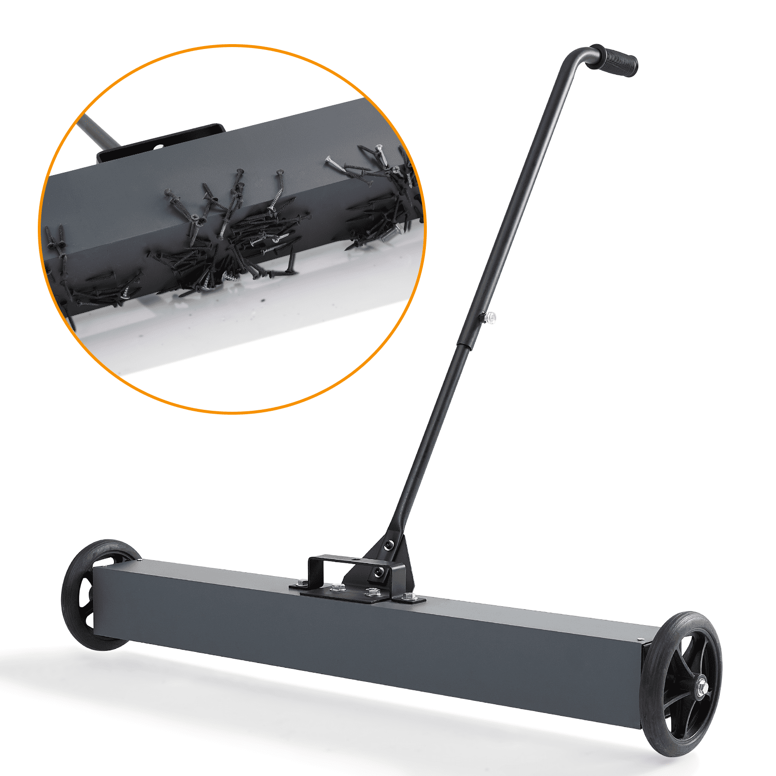 Towallmark 36Inch Sweeper with Wheels, Rolling Sweeper Quick Release Latch