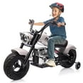 thumbnail image 1 of Towallmark 36V Kids Electric Dirt Bike, 350W Off-Road Motorcycle, Max 16.5 Mph, Ride On Electric Motorcycle with Removable Training Wheels, Spring Suspension, Leather Seat, Led Light,Music, 1 of 7