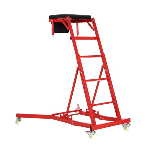 Towallmark 49.2 to 68.9 Inch Automotive Creeper, Mechanic Creeper, Car Creeper, 400LBS Capacity Adjustable with Locking Wheels and Tool Pouch for Truck SUV Garage Repair