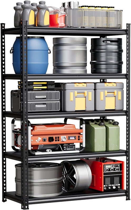 Towallmark 5-Tier Garage Shelving Unit, 36"W x 16"D x 72"H, Adjustable Metal Storage Shelf Heavy Duty 3850 Lbs Capacity