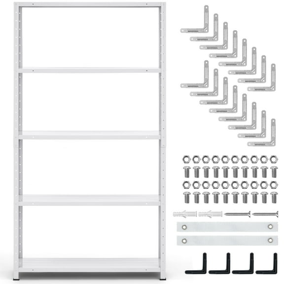 Towallmark 5-Tier Wire Shelving, 35" W x 12" D x 68" H Storage Shelves Metal Shelving Units, Adjustable Garage Shelving for Pantry Shelf Kitchen Garage