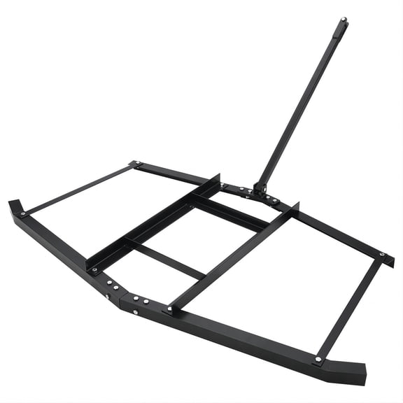 Towallmark 74" Driveway Drag Harrow for ATV UTV Tractor, Tow Behind Grader with Adjustable Bars for Leveling Gravel, Dirt, and Soil, Wide Landscape Rake