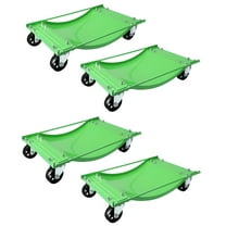 Towallmark Car Dolly Set of 4, 10,000lbs Capacity Vehicle Wheel Dolly with 3.5 Inch Swivel Steel Wheels & Antiskid Plate for Moving Cars, Trucks, Trailers, Motorcycles, and Boats, 23.8in x 14.4in