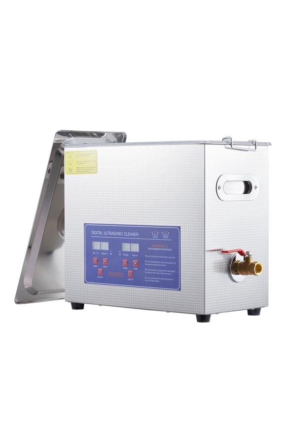 Commercial Ultrasonic Cleaner, 10L/6L/3L Professional Ultrasonic Cleaner, 40/30/20kHz with Digital Timer&Heater, 240w Excellent Cleaning Machine for Watch Eyeglasses Rings