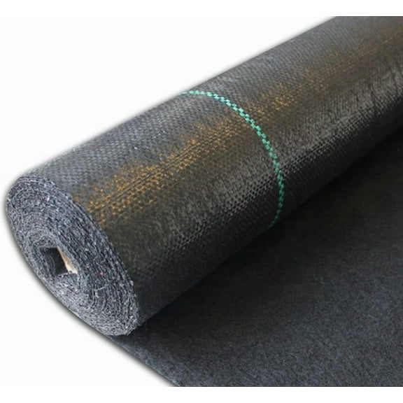 Towallmark Commercial Weed Barrier Fabric, 5FT X 300FT 5oz Woven Double Layer UV Resistant, Heavy Duty Landscape Matting For Vineyards Farms Large Scale Landscaping