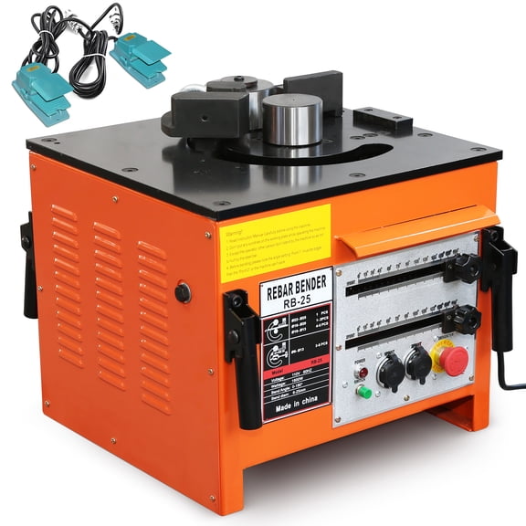 Towallmark Electric Rebar Bender up to 1 inch with Our Electric Bender - Achieve 0-180° Angles, Operate with Convenient Foot Pedal Switch, and Benefit from Powerful 1600W Motor