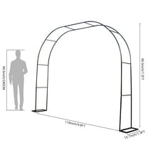 Towallmark Garden Arch Metal Garden Arbor Arch Trellis for Various Climbing Plant 9.8×7.2 FT Indoor Archway Wedding Party Brithday Outdoor Walkway Garden Lawn