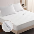 thumbnail image 1 of Towallmark Heated Mattress Pad Full Size for Cold Sleepers, 5 Heated Setting Coral Fleece Electric Mattress Pad, Bed Warmer with Two Controller & Auto Off 10 Hours,75"x54" White, 1 of 7