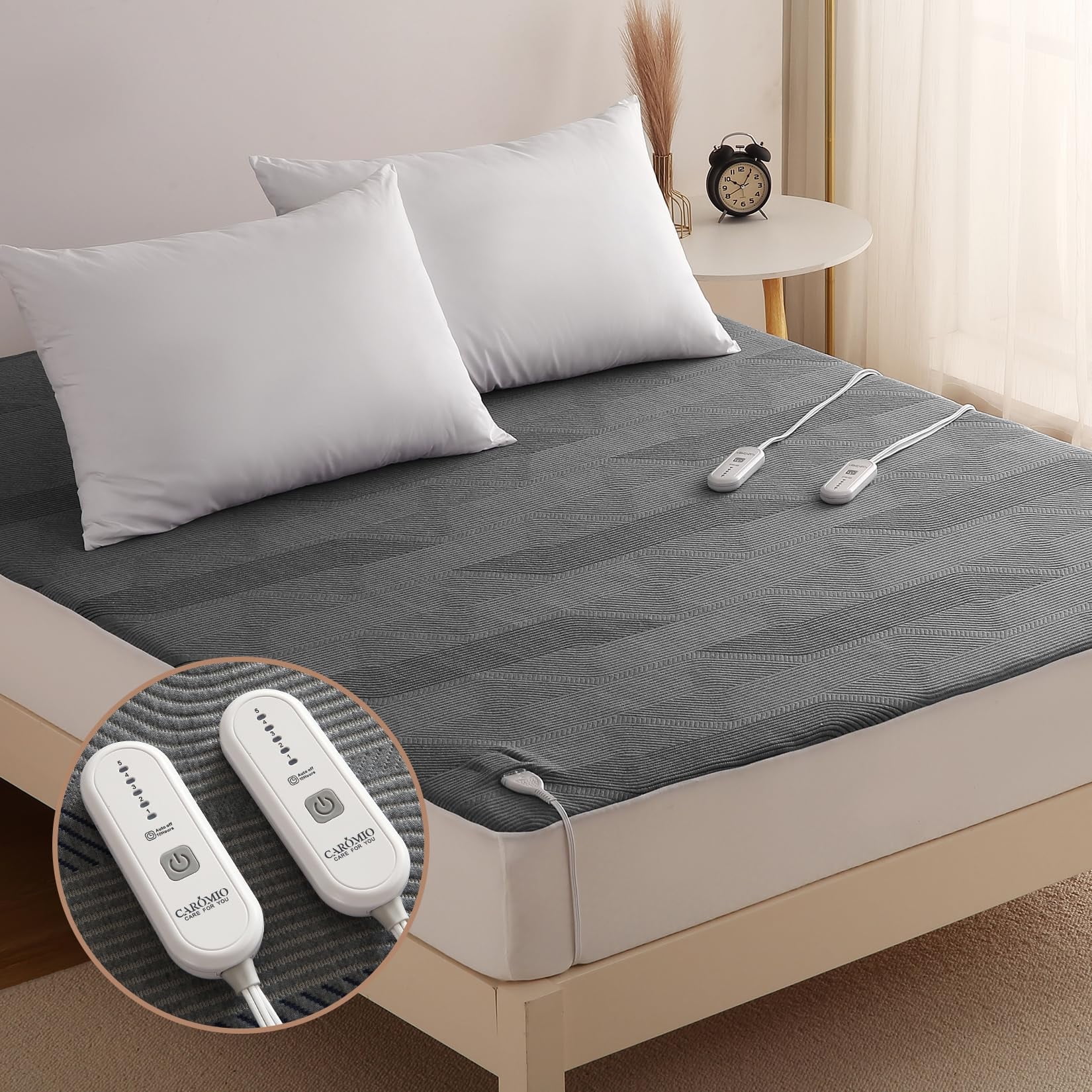Towallmark Heated Mattress Pad King Size for Cold Sleepers, 5 Heated