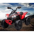 thumbnail image 1 of Towallmark Kids Atv Quad 4 Wheeler, 12V Ride on Toy Car Bombardier Licensed BRP Can-am Electric Vehicle, w/LED Lights, Bluetooth, Music,for 3-8 Year Old, Red, 1 of 8