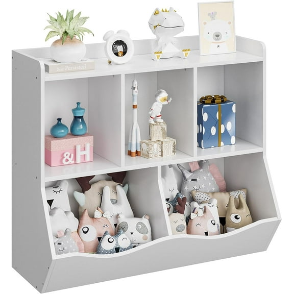 Towallmark Kids Bookshelf and Bookcase Toy Storage Multi Shelf with Cubby Organizer Cabinet for Boys Girls,for Children Playroom Hallway Kindergarten School