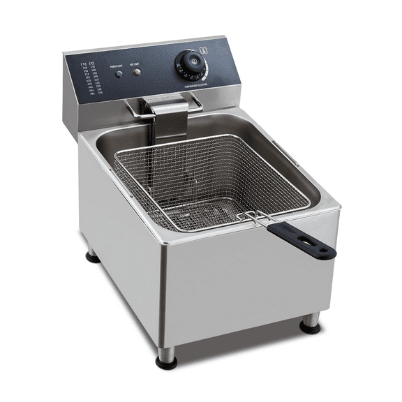 Towallmark Large Electric Deep Fryer with Frying Baskets for Home Use,11LOil Fryer, Temperature Control, View Window, Professional Style, 1700 W, Stainless Steel