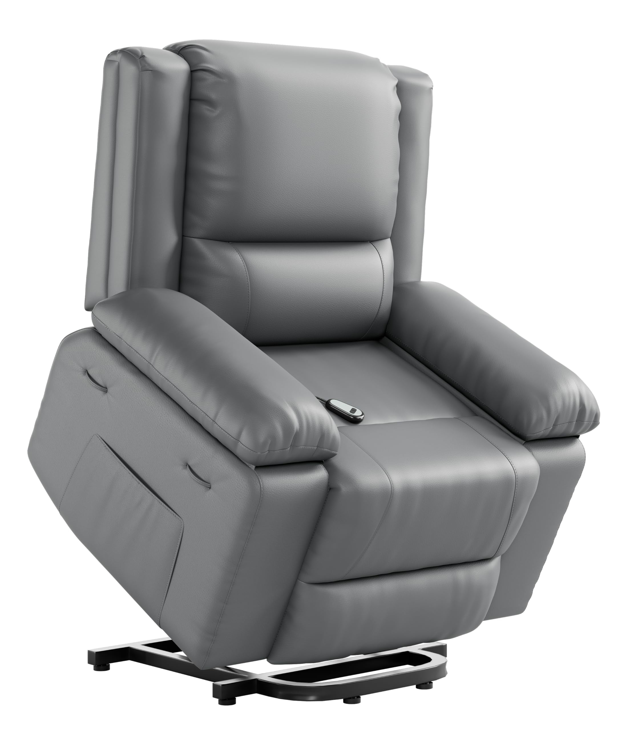 Towallmark Massage Chair Full Body,Leather Power Lift Recliner w/Massage and Heat for Elderly, Recliner Chairs with Pockets for Living Room