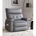 thumbnail image 1 of Towallmark Oversized Extra Wide Manual Recliner Chair, Big and Tall 400 Lbs Reclining Chair with Foldable Armrests, Effortless Reclining System for Relaxation, Grey, 1 of 6