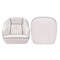 Towallmark Pontoon Boat Seat With Thickened Sponge Padding, Ergonomic Captain Bucket Seat, Boat Captain Chairs for Fishing Boat, Sightseeing Boat, Speedboat, Standard Mounting Bolt