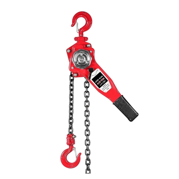 Towallmark Premium 1600lbs Lever Block Chain Hoist, G80 Alloy Steel, 10ft Lift, Corrosion Resistant, Ideal for Transport & Construction