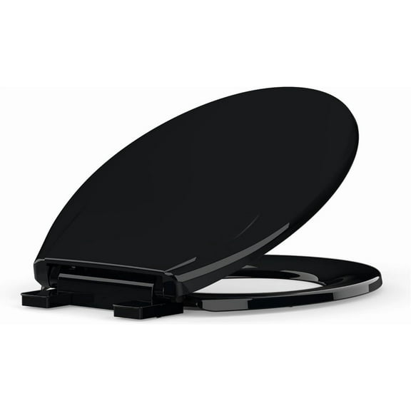 Towallmark Round Toilet Seat, Soft Close Heavy Duty Toilet Lid, Universal Fit Easy Installation, Quiet Slow Close Durable Replacement Seat