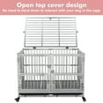 thumbnail image 1 of Towallmark Silver Large Dog Cage with Wheels, Lock, and Removable Tray, 1 of 8