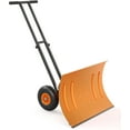 thumbnail image 1 of Towallmark Snow Shovel Pusher for Driveway, Large 29" W Heavy Duty 2-Wheel Snow Shovel with Double Rod,5 Level Adjustable Height Handle,Snow Plow for Sidewalk, 1 of 9